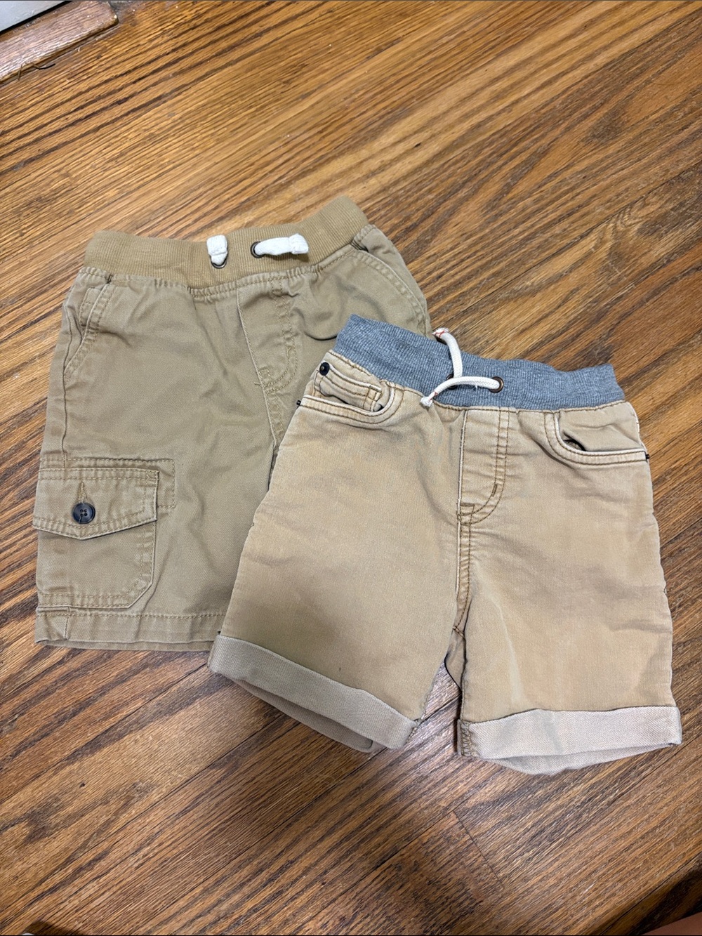 Cat & Jack Tan Cargo and Drawstring Shorts Set